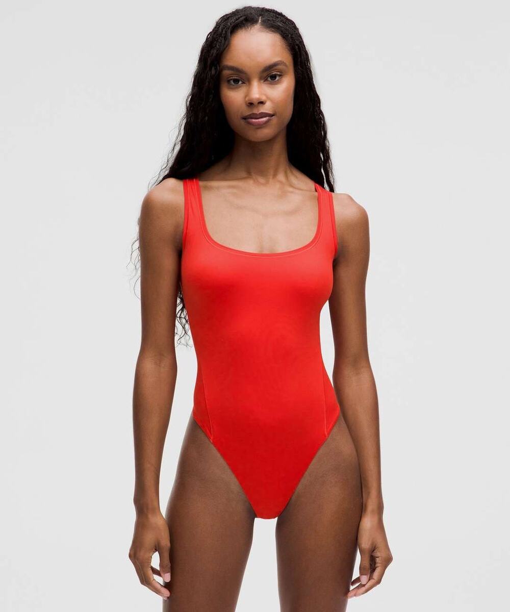 Lululemon Wundermost Ultra-Soft Nulu Square-Neck Bodysuit